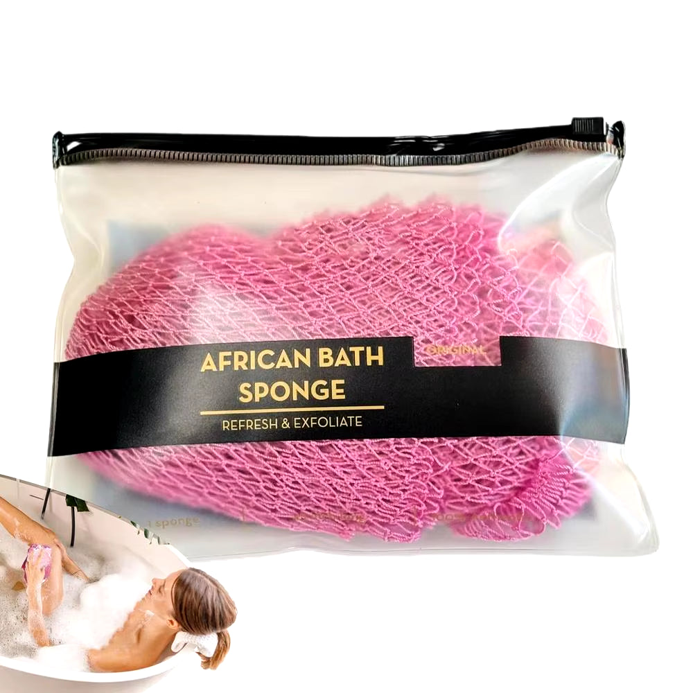 African Sponge Net Colorful Net Sponge Body Exfoliator Shower Accessories Long Net Shower Body Scrubber African Scrubbing Long